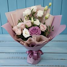 Букет цветов из:  Розы и Лизиантусы #REPLACE_PRED# Шаталово