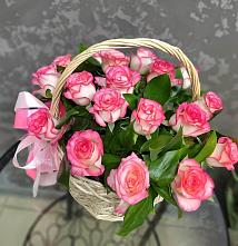 Цветочная композиция из Розы в корзине #REPLACE_PRED# Шаталово