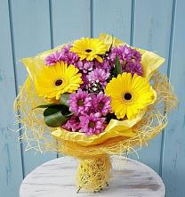 Букет цветов из:  Хризантемы и Герберы в Шаталово