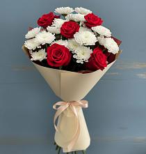 Букет цветов из:  Розы и Хризантемы в Шаталово