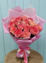 Букет 15 Розовых роз Равель в Шаталово
