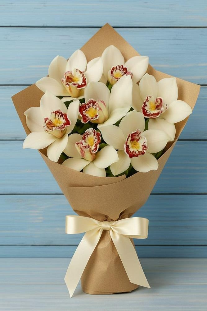 Букет цветов из: Орхидеи и Розы в Шаталово