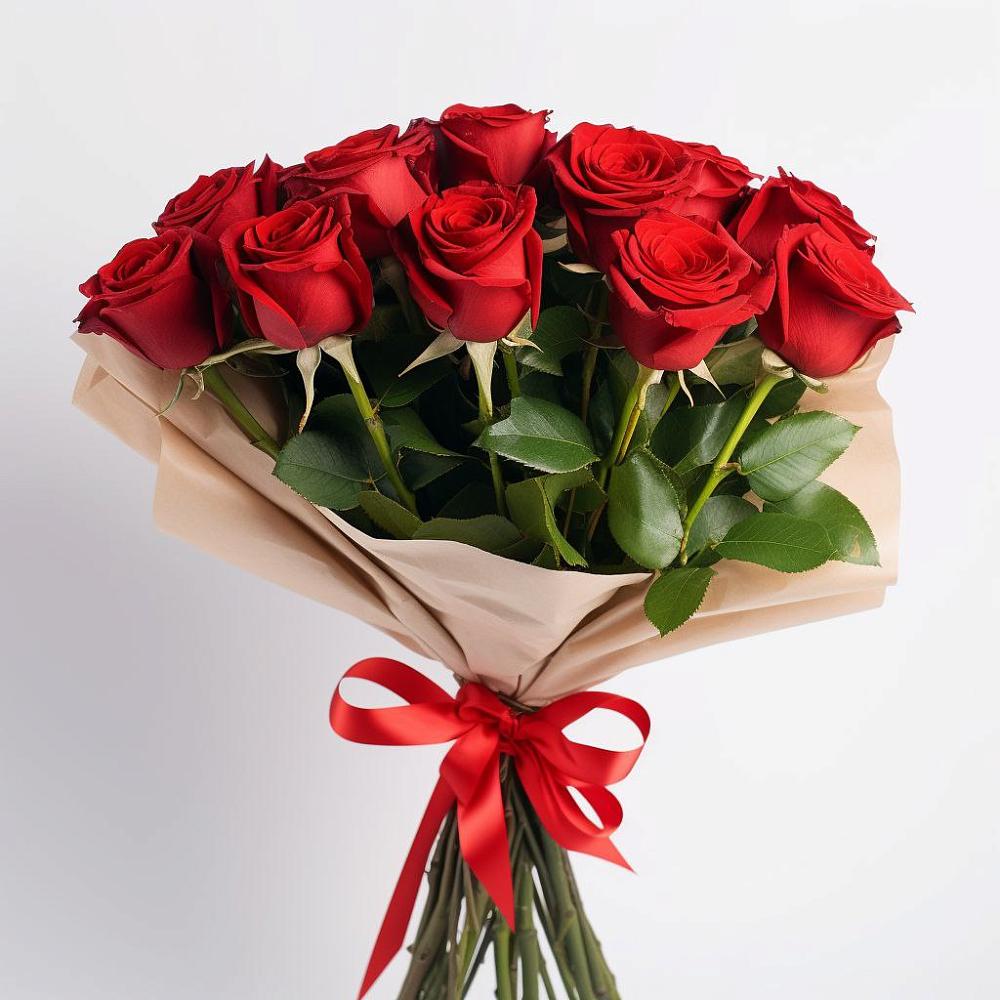 Букет 11 Красных роз Эдлесс Лав в Шаталово
