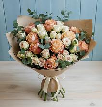 Букет цветов из:  Альстромерии и Розы в Шаталово